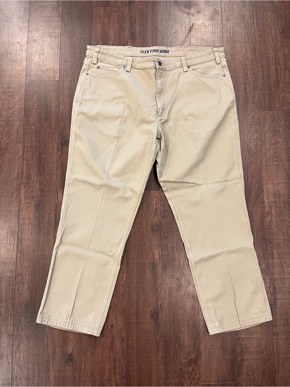 Duluth Trading Co Flex Fire Hose Cargo Pants Mens 44x30 Tan Khaki Work Trousers